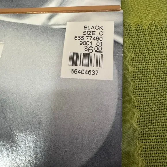 Lane Bryant Daysheer Control Top Pantyhose Black Size C Reinforced Toe NWT NOS - Picture 3 of 5